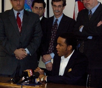 Attorney Edmond in court